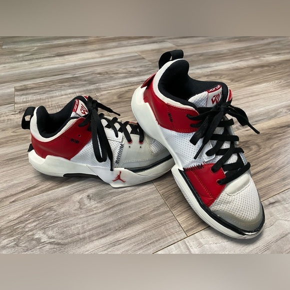 Jordan Other - Nike Air Jordan One Take 5 Basketball Shoes White Black Red Youth Size 5 Unisex